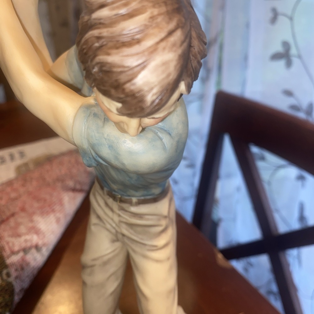 1990 Schmidt Santini Golfer‎ Statue 13", Signed By A. Santini - Picture 9 of 11